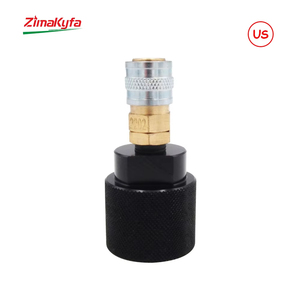 Adaptador de Regulador de Tanque HPA para Paintball, Rosca 0.825-14 NGO G1/2-14 a Acoplador de Desconexión Rápida Airsoft Macho-Hembra - Product Image 5