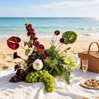 Vente en gros d'usine : Centres de table vintage en terre cuite rouge Anthurium, arrangements floraux pour mariage, fête et décoration intérieure