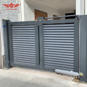 Shengshichanglong Modern Aluminium Electric Cantilever Folding Gates Automatic Country Direct <b>Swing</b> for Hotel Villa - Product Image 4
