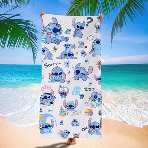 Microfiber absorbent <b>beach</b> towel with simple digital printing home bath towel summer cartoon towel <b>blanket</b> - Product Image 2