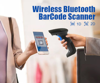 Escáner de Código de Barras 2D Portátil JR Serie 815, Conexión Dual Bluetooth 2.4G, Lector QR Anti-Interferencia, Pistola de Escaneo para Inventario