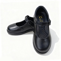 Chaussures en gros pour filles – Nouveauté été : Escarpins de princesse en cuir noir antidérapants avec doublure en microfibre, idéals pour le campus des petites filles