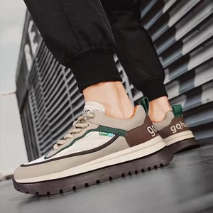 Men's <b>Waterproof</b> Leather Running <b>Shoes</b> Thick Height-Increasing Breathable Soft Sole Wear-Resistant Sports <b>Shoes</b> for Autumn - Product Image 5