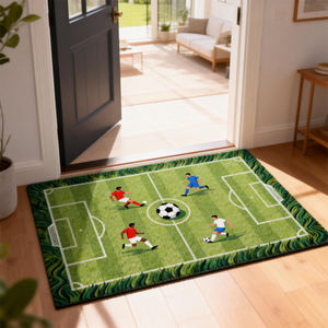 Tapis <span class=keywords><strong>de</strong></span> <span class=keywords><strong>sol</strong></span> sur le thème du football personnalisé pour home cinéma et salle <span class=keywords><strong>de</strong></span> sport - Product Image 4
