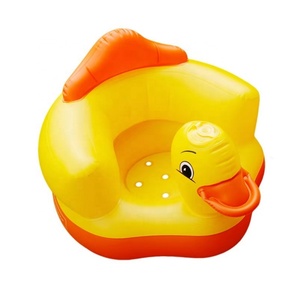 2024 Yellow Duck Kids Baby Cute Set Living Room <b>Inflatable</b> <b>Sofa</b> Sets Mat <b>Sofa</b> Chair Baby Learn Chair - Product Image 3