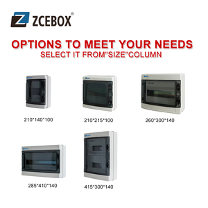 ZCEBOX 4 vías MCB Caja DB impermeable de bajo voltaje Equipo de distribución eléctrica Caja de distribución de energía - Product Image 6