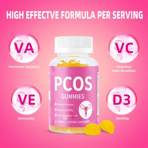 Integratori in Gommose per Ovociti e Utero Policosidrico Femminile, Personalizzabili OEM Transfrontalieri, per Migliorare la Densità Ossea, 60 Gommose/flacone, Modello G107 - Product Image 3