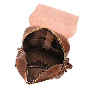 MARRANT Mochila de Viaje Impermeable de Cuero Crazy Horse, Mochila de Cuero para Portátil de 15 Pulgadas, Mochila de Cuero Genuino para Hombre - Product Image 3