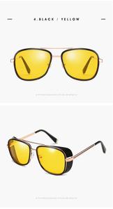Iron Man Tony conduite <span class=keywords><strong>lunettes</strong></span> de soleil grenouille miroir <span class=keywords><strong>lunettes</strong></span> femmes carré métal hommes <span class=keywords><strong>lunettes</strong></span> de soleil - Product Image 3