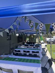 Nouveaux Chemins de Table pour Zone Fan de Football en Gros avec Motifs de Ballons de Football pour Événements, Maison et Festivals - Product Image 4