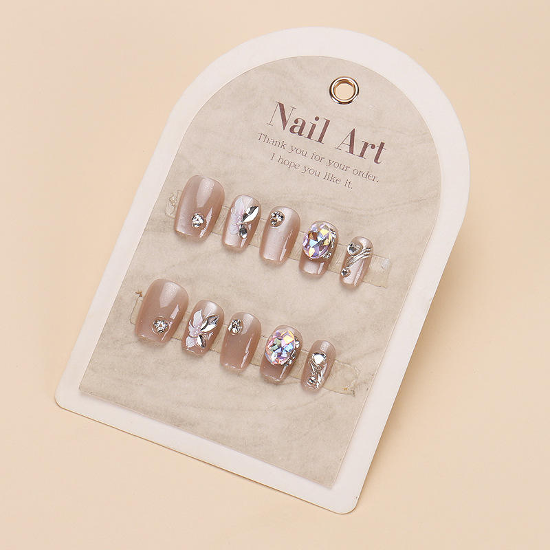 บันไดเล็บแฮนด์เมดแบบสั้น1710บอร์ด10ชิ้นขนาด M