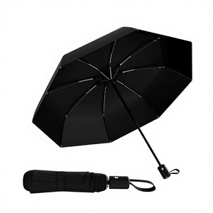 <span class=keywords><strong>Parapluie</strong></span> compact coupe-vent avec baleines renforcées en fibre de verre, ouverture et fermeture automatiques, léger, portable et pliable pour les voyages - Utilisation unisexe pour adultes - Product Image 2