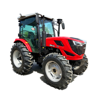 Tracteur agricole compact miniature de haute qualité 70 ch 4x4 avec moteur, boîte de vitesses et pompe multifonctionnel