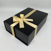 Boîtes d'emballage pour bougies en carton noir pliables de haute qualité avec fermeture magnétique, populaires pour les cadeaux et l'artisanat
