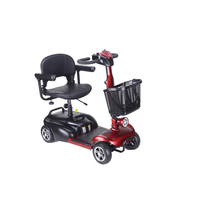 Scooter électrique pliable pour personnes handicapées, 250 W, 4 roues, siège réglable