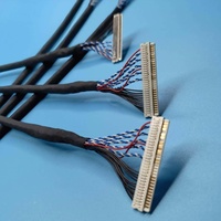 Maßgefertigtes Kupferkern-JAE 30-Pin-LVDS-Kabelbaum PVC-Isoliertes Kabel für Elektronische Anzeigetafeln LCD-Bildschirme Heim und Automobil