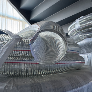 צינור שקוף 6 אינץ' רך, קל משקל, גמיש, תעשייתי, לחץ גבוה, לבאר עמוקה, לגינה, 100 מטר, <span class=keywords><strong>PVC</strong></span> מחוזק בחוטי פלדה - Product Image 5