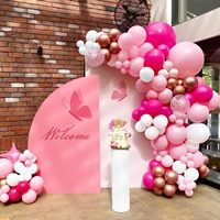 Guirlande de ballons rose métallisé rose or rose avec pour fille femmes anniversaire fiançailles proposition fournitures de mariage