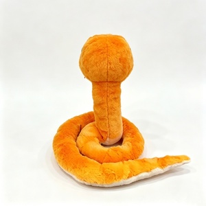 Peluche de serpiente personalizado, peluche de serpiente naranja, peluche de reptil, peluche de animal. - Product Image 2
