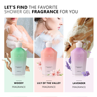 Gel douche au parfum longue durée bois de lys lavande riche en mousse délicate Lotion pour le corps naturelle de luxe Nettoyant pour le corps pour hôtel Usine KQ