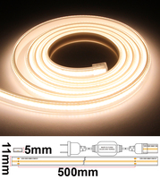 Haute Tension Silicone Cob LED Bande 288leds Doux Flexible 220v 240V Barre Lumineuse Chaud Froid Blanc COB Smart Led Bande Lumières