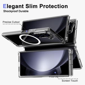 Vente en gros étui de téléphone pliable en acrylique transparent pour <span class=keywords><strong>Samsung</strong></span> Galaxy Z <span class=keywords><strong>Fold</strong></span> 5 6 étuis de téléphone portable magnétiques en plastique - Product Image 5