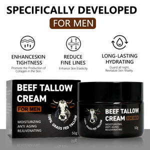 Crème de soin du <span class=keywords><strong>visage</strong></span> pour <span class=keywords><strong>homme</strong></span>, anti-rides, blanchissante, <span class=keywords><strong>hydratante</strong></span>, à base de suif de bœuf, 50g, pour <span class=keywords><strong>homme</strong></span>, OEM ODM, marque privée - Product Image 2