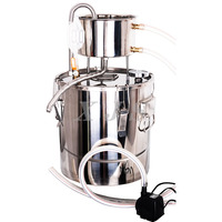 6L12L20L 304 ménage petit distillateur en acier inoxydable purificateur Brandy distillateur d'eau distillée Brandy rhum whisky Machine