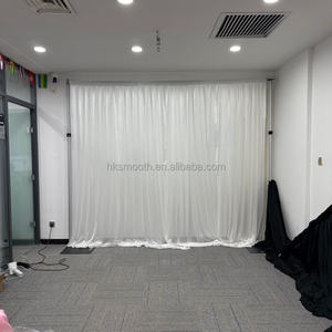 SMOOTH Customized White ice Silk Spandex Wedding Drapery White Curtain For wedding <b>decoration</b> - Product Image 3