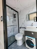 Maison capsule en acier moderne de luxe à 2 étages avec conception modulaire pour utilisation comme toilettes