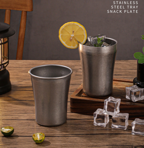 แก้วกาแฟสแตนเลส 304 สไตล์วินเทจเกาหลี พิมพ์โลโก้ได้ ปากกว้าง ทรงอเมริกาโน่  แบบสั่งทำพิเศษ สำหรับเดินทาง ของขวัญ - Product Image 6