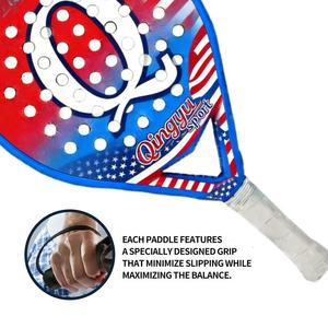 Raqueta de Pádel Redonda de Fibra de Carbono 3K Qingyu <span class=keywords><strong>Sport</strong></span> para Hombre y Mujer, Precisión, Potencia y Control, Durabilidad, Personalizable - Product Image 5