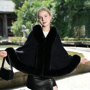 Autunno e inverno versatili in maglia di visone in maglia di visone spesso scialle di pelliccia per caldo abito da sera mantello <span class=keywords><strong>esterno</strong></span> - Product Image 6