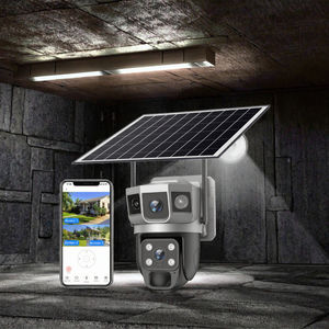 防水屋外ソーラーCCTV WiFiカメラ大型バッテリーホームセキュリティナイトビジョン人間検出モニターOEM ODM - Product Image 2