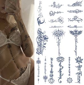 핫 세일 언어 디자인 오래 지속 15 일 임시 식물 기반 공식 잉크 반영구 문신 방수 스티커 - Product Image 4