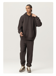 Jamais statique 2025 meilleure vente surdimensionné français éponge vêtements de sport hiver personnalisé impression vêtements vêtements hommes pull à capuche - Product Image 4