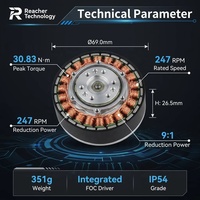 Moteur d'articulation de hanche pour exosquelette RT-EXO6013-9 à haute densité de couple 30 Nm, actionneur de genou robuste IP54 24 V