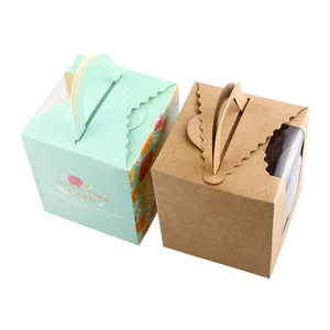 Vente en gros Four pastel Boîte à cupcakes individuelle pour boulangerie Four à papier avec fenêtre - Product Image 5