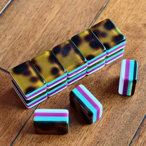 Juego de Mahjong Americano de Lujo, 160 Piezas de Acrílico Grabado - Product Image 5