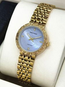 Nuevo reloj de pulsera para mujer - acero inoxidable con superficie de nácar de alta calidad y elegante movimiento de cuarzo - Product Image 3