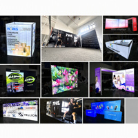 Milindisplays Tradeshow Rack Stand d'exposition Exposition Boîte à lumière Affichage Led Lightbox Présentoir avec étagères