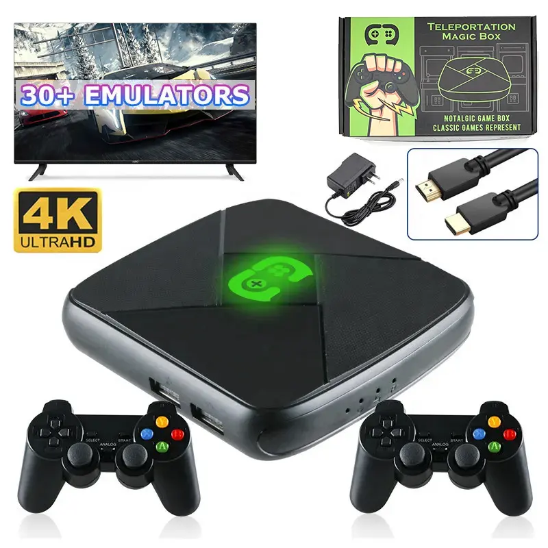 I3 Game Box Arcade E Android TV 4K Box 3D Jogos Gamebox Consola De Juegos Console Com Controlador Retro para Pandora Gaming PS1