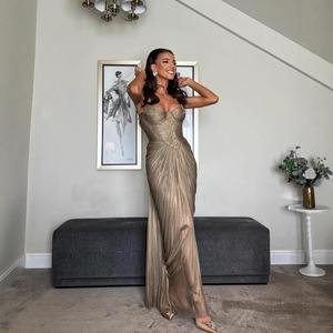 Robes longues moulantes OUDINA, nouvelles robes <span class=keywords><strong>de</strong></span> <span class=keywords><strong>soirée</strong></span> <span class=keywords><strong>vintage</strong></span> élégantes sans manches, couleur unie, pour femmes, robes <span class=keywords><strong>de</strong></span> <span class=keywords><strong>soirée</strong></span> <span class=keywords><strong>de</strong></span> banquet - Product Image 2