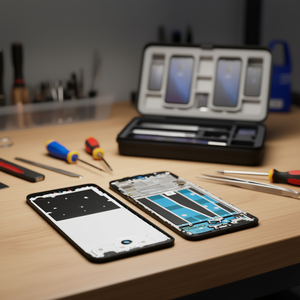 Telaio Intermedio Nero per Oppo A91 - Ricambio Scocca/Cornice - Product Image 3