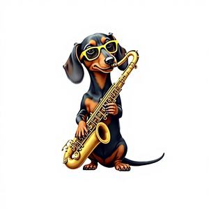 เสื้อยืดแฟชั่นสตรีทรงสลิมฟิต Y2K พร้อมผ้าถักพิมพ์ลายดัชชุนด์แซกโซโฟน - Product Image 1