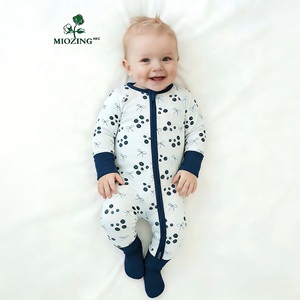 Vêtements pour <span class=keywords><strong>bébé</strong></span> garçon Miozing, pyjamas pour <span class=keywords><strong>bébé</strong></span> à double fermeture éclair, vêtements de nuit en bambou de qualité supérieure, vêtements pour <span class=keywords><strong>bébé</strong></span> en gros en Chine - Product Image 1