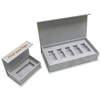 Boîte cadeau magnétique en carton rigide sur mesure pour flacon de peptide cosmétique 10ml/3ml avec laminage mat