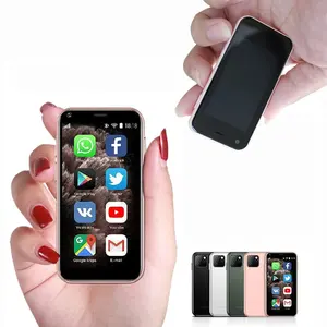 Ponsel Mini Sim ganda, ponsel pintar Android Quad Core, 1GB 8GB, kecil, Sim ganda, Wifi, GPS, Mini, 2.5 inci, SOYES XS11, 3G, WCDMA