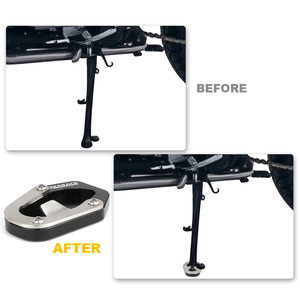 Waximoto Compatible con <span class=keywords><strong>Royal</strong></span> <span class=keywords><strong>Enfield</strong></span> Himalayan 450 2024-2025, Soporte Lateral para Motocicleta, Alargador de Base de Apoyo - Product Image 5