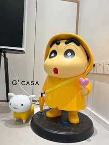 Estatua de Fibra de Vidrio de Tamaño Real de Crayon Shin-chan, Escultura de Personaje de Dibujos Animados Personalizada para Decoración de Tiendas y Hogares - Product Image 4